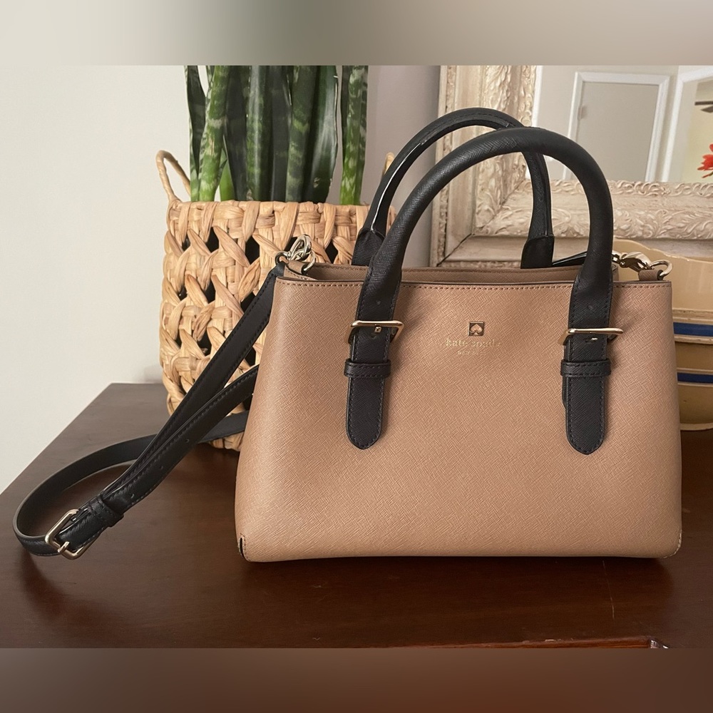 Black and Tan Kate Spade Bag